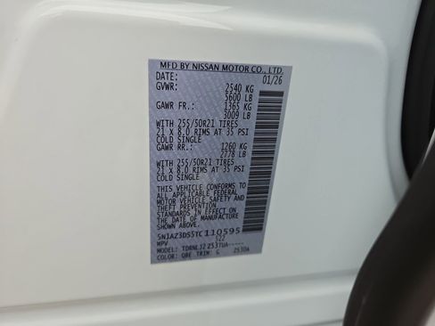 New 2026 Nissan Murano Platinum w/ Cargo Package AWD/4WD image 39