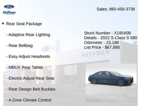 Used 2022 Mercedes-Benz S 580 4MATIC Sedan image 5