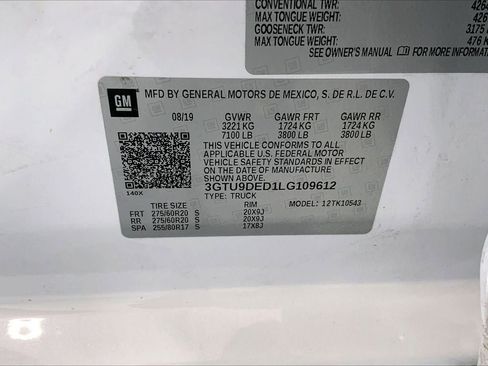 Used 2020 GMC Sierra 1500 SLT w/ SLT Premium Plus Package image 33