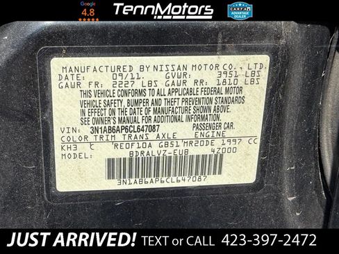 Used 2012 Nissan Sentra 2.0 SL w/ Special Value Pkg FWD image 24
