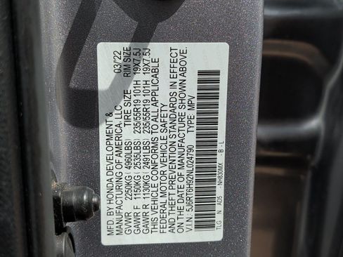Used 2022 Honda CR-V Touring image 31