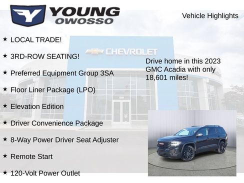 Used 2023 GMC Acadia SLE w/ Driver Convenience Package image 8