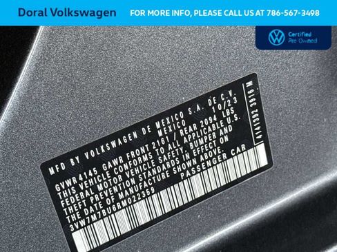 Certified 2024 Volkswagen Jetta SE FWD image 35