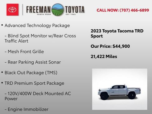 Used 2023 Toyota Tacoma TRD Sport w/ TRD Premium Sport Package AWD/4WD image 5