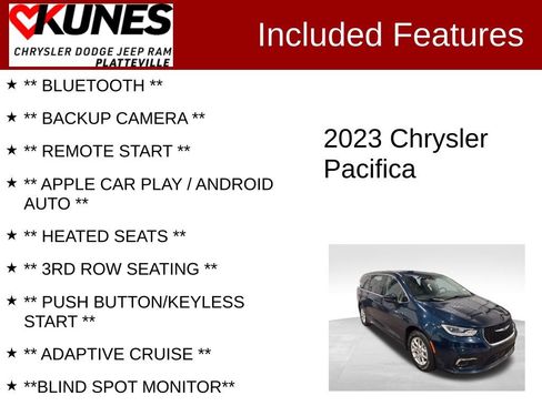 Used 2023 Chrysler Pacifica Touring-L image 2