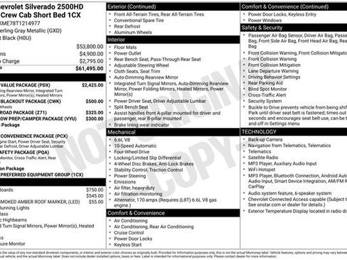 New 2026 Chevrolet Silverado 2500 Custom w/ Custom Value Package AWD/4WD image 6