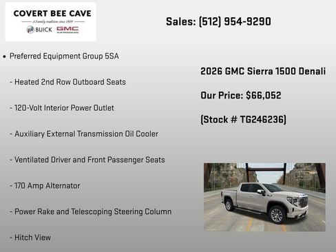 New 2026 GMC Sierra 1500 Denali w/ Technology Package AWD/4WD image 24