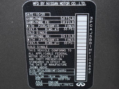 Used 2021 INFINITI QX50 Luxe w/ Cargo Package image 50