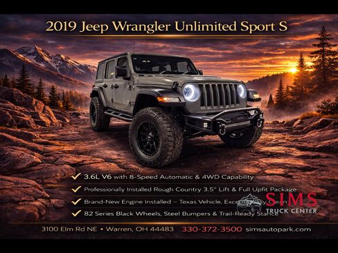 Used 2019 Jeep Wrangler Unlimited Sport S image 1