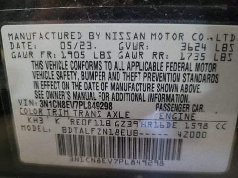 Used 2023 Nissan Versa SV FWD image 32