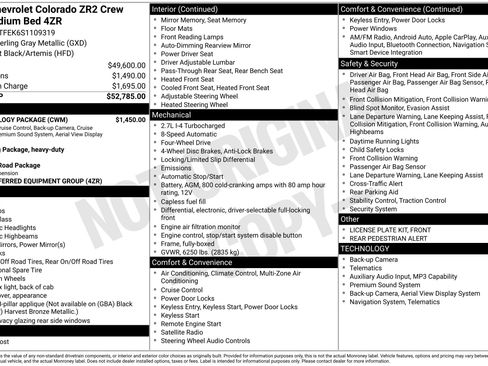 Used 2025 Chevrolet Colorado ZR2 w/ Technology Package AWD/4WD image 44