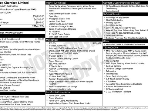 Used 2015 Jeep Cherokee Limited AWD/4WD image 11