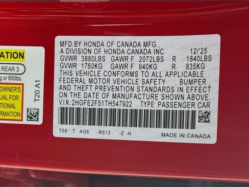 New 2026 Honda Civic Sport image 29