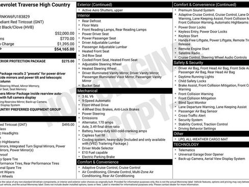 Certified 2023 Chevrolet Traverse High Country image 3