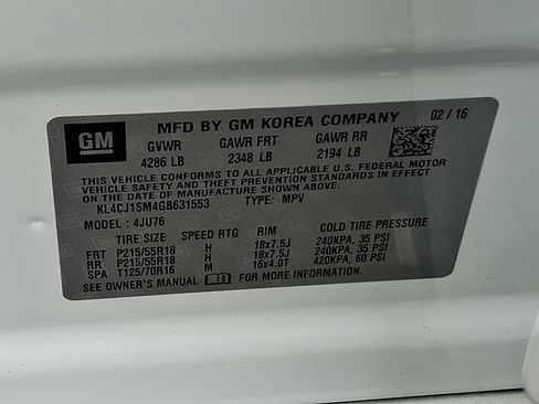 Used 2016 Buick Encore Sport Touring image 26