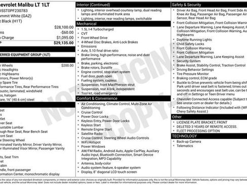Certified 2023 Chevrolet Malibu LT FWD image 30