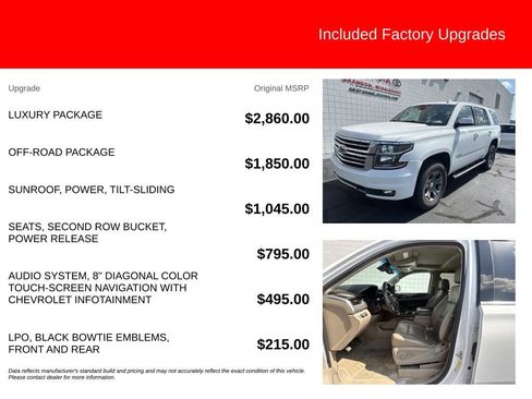 Used 2019 Chevrolet Tahoe LT w/ Luxury Package AWD/4WD image 5