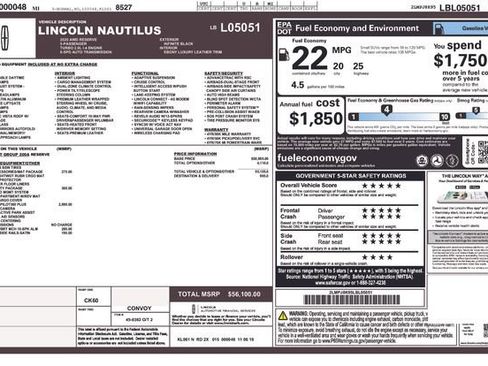 Used 2020 Lincoln Nautilus Reserve AWD/4WD image 9
