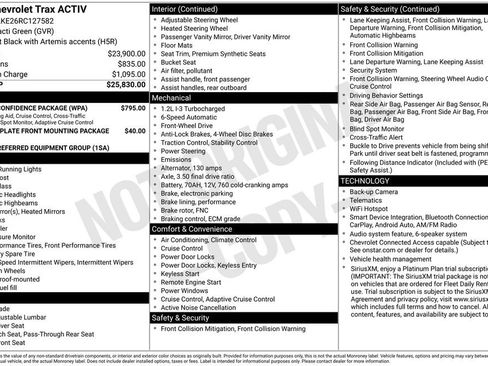 Used 2024 Chevrolet Trax ACTIV w/ Driver Confidence Package FWD image 8