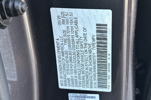 New 2027 Honda Odyssey Touring image 33
