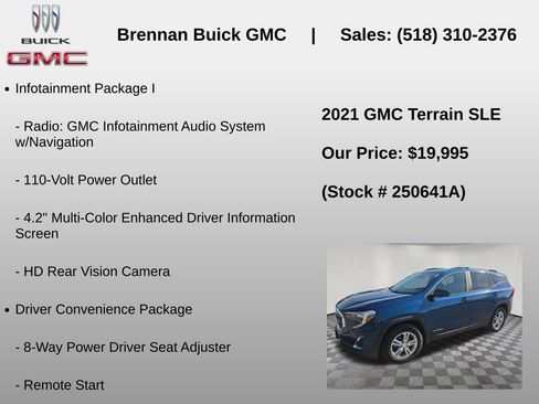 Certified 2021 GMC Terrain SLE w/ Driver Convenience Package AWD/4WD image 6