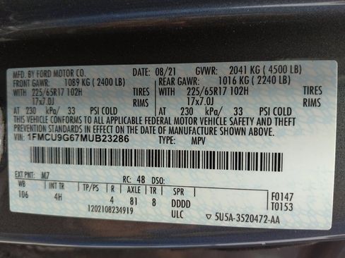 Used 2021 Ford Escape SE w/ Convenience Package AWD/4WD image 33