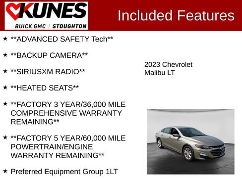Used 2023 Chevrolet Malibu LT FWD image 2