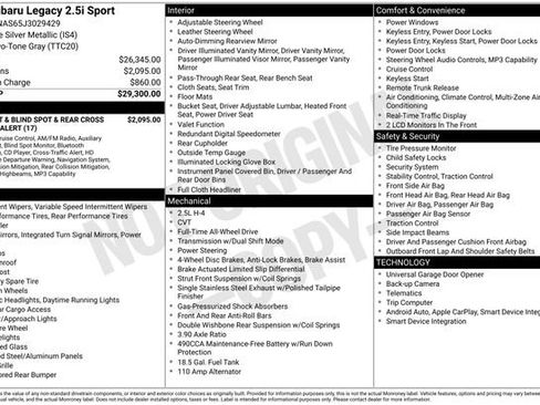 Used 2018 Subaru Legacy 2.5i Sport image 4