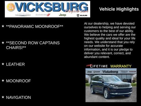 Used 2023 Jeep Grand Cherokee L Summit w/ Rear Seat Video Group I AWD/4WD image 25