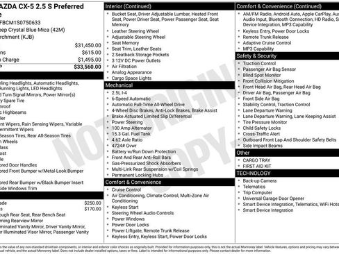 New 2025 MAZDA CX-5 AWD 2.5 S w/ Preferred Package image 29