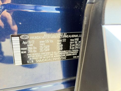 Certified 2022 Hyundai Santa Fe Limited AWD/4WD image 82
