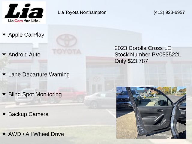 Used 2023 Toyota Corolla Cross LE w/ Moonroof Package AWD/4WD image 7