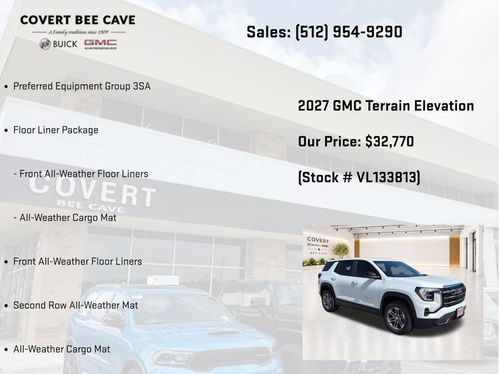 New 2027 GMC Terrain Elevation w/ LPO, Floor Liner Package FWD image 7