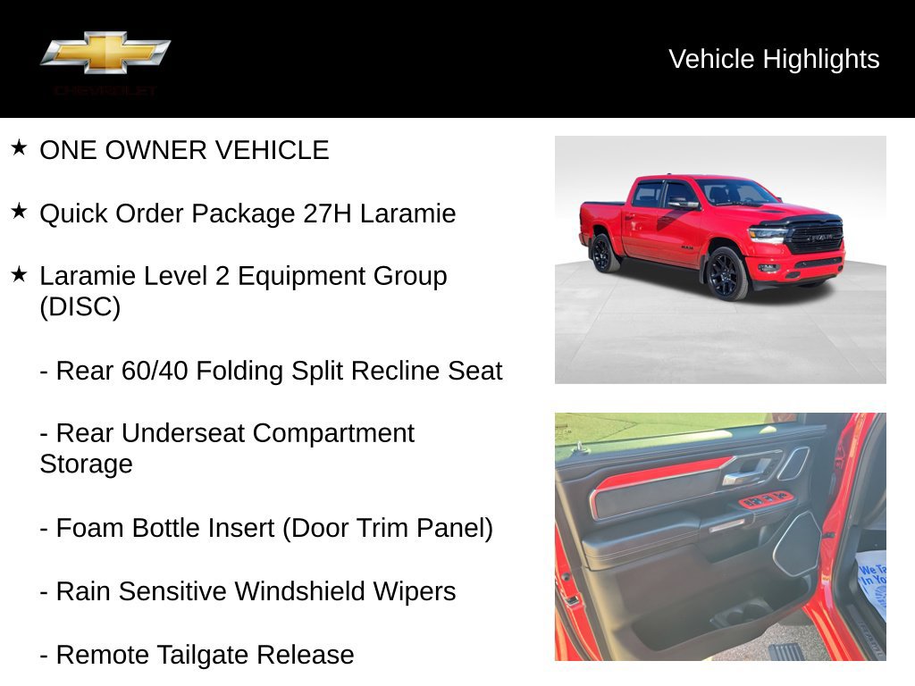 Used 2021 RAM 1500 Laramie AWD/4WD image 19