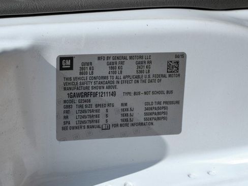 Used 2015 Chevrolet Express 2500 LT w/ LT Preferred Equipment Group image 51