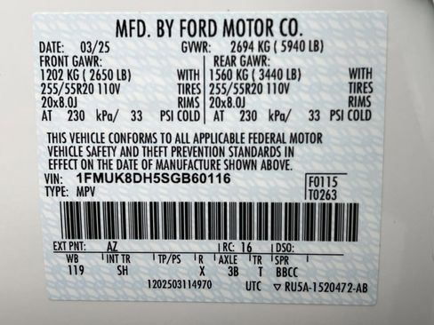 Certified 2025 Ford Explorer Active w/ Active Comfort Package image 29