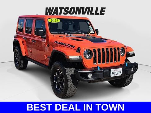 Used 2023 Jeep Wrangler Unlimited Rubicon 4xe w/ Steel Bumper Group AWD/4WD image 1