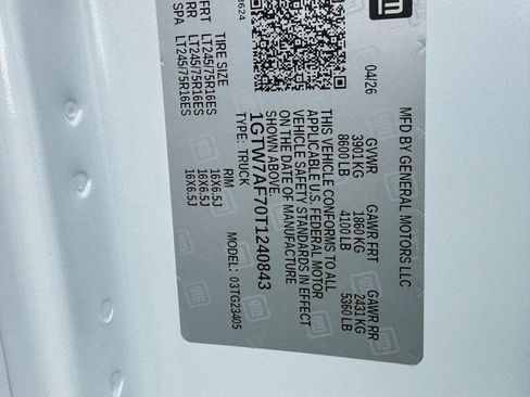 New 2026 GMC Savana 2500 w/ Communications Package RWD image 23