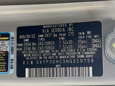 Certified 2022 Kia Telluride EX w/ EX Premium Package AWD/4WD image 35