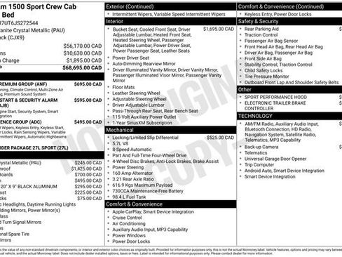 Used 2018 RAM 1500 Sport w/ Sport Premium Group AWD/4WD image 2