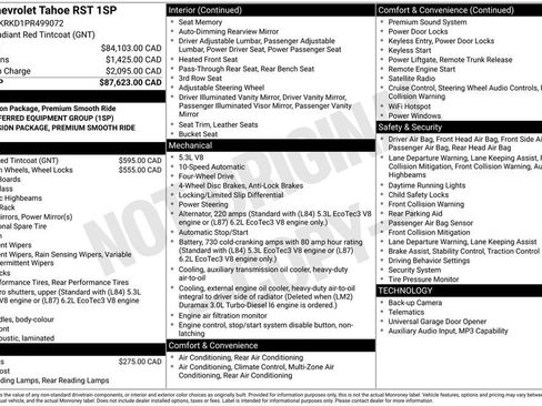 Used 2023 Chevrolet Tahoe RST AWD/4WD image 12