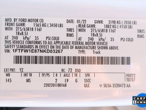 Used 2022 Ford F150 XLT w/ Equipment Group 301A Mid image 43