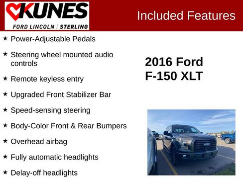 Used 2016 Ford F150 XLT w/ Equipment Group 302A Luxury image 3