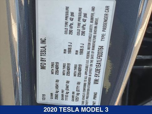 Used 2020 Tesla Model 3 Standard Range RWD image 21
