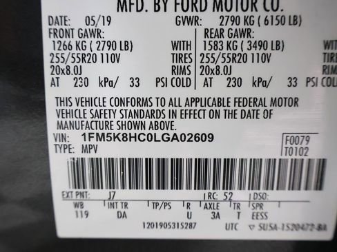 Used 2020 Ford Explorer Platinum w/ Premium Technology Package image 13