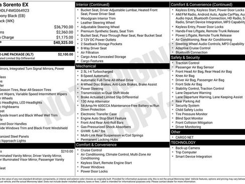 Used 2021 Kia Sorento EX w/ EX AWD X-Line Package image 43