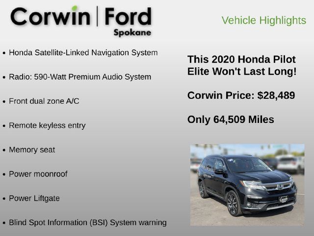 Used 2020 Honda Pilot Elite image 6