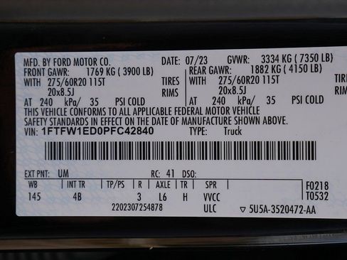 Used 2023 Ford F150 XLT w/ Equipment Group 302A High AWD/4WD image 78
