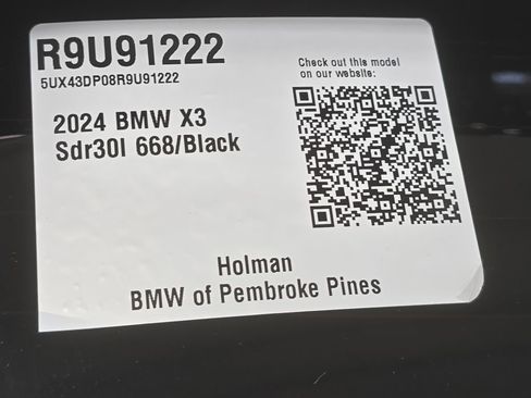 Certified 2024 BMW X3 sDrive30i RWD image 28
