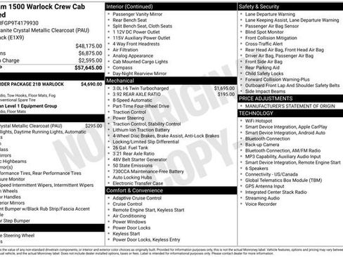New 2026 RAM 1500 Classic Warlock AWD/4WD image 10